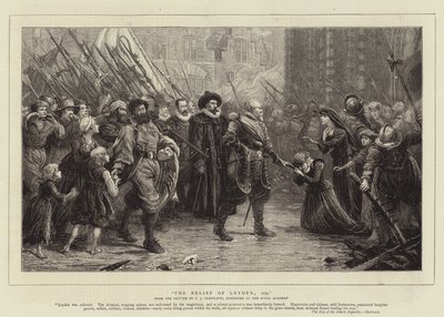 The Relief of Leyden, 1574 by Charles J. Staniland